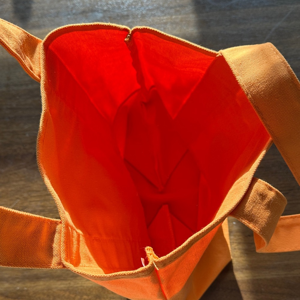 Trader Joe's Orange Tote Bag - Picture 5 of 9